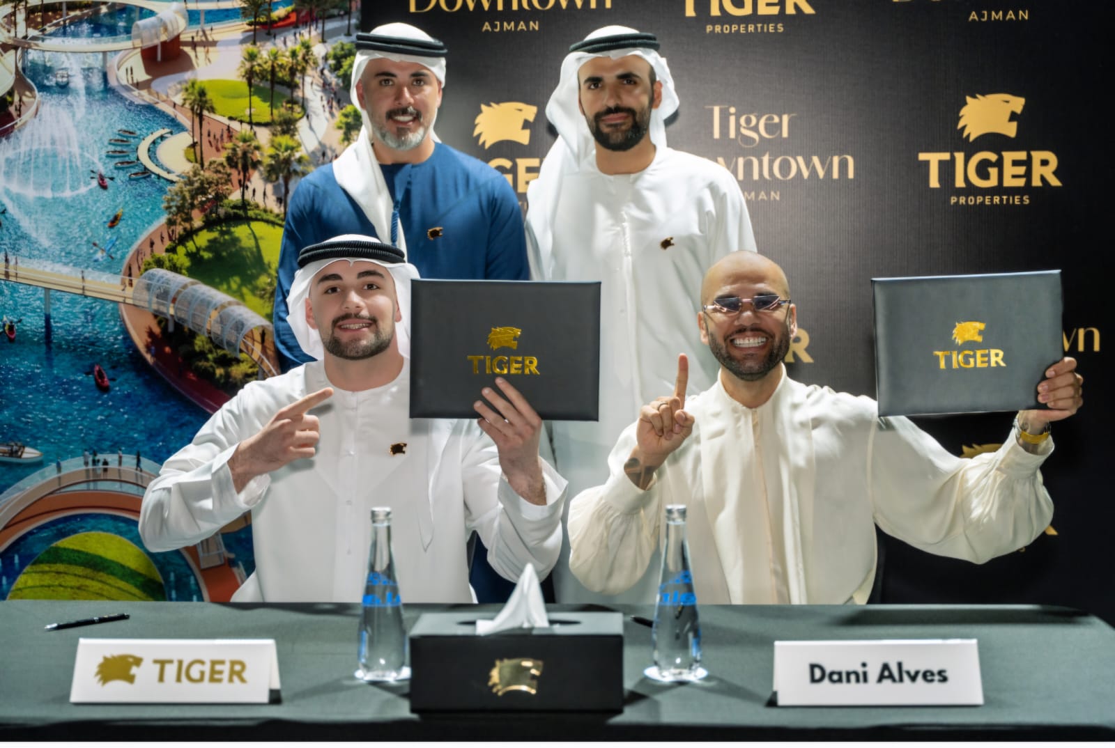 نجم كرة القدم البرازيلي داني ألفيس يقتني دوبلكس فاخراً من تايجر العقارية في تايجر داون تاون عجمان