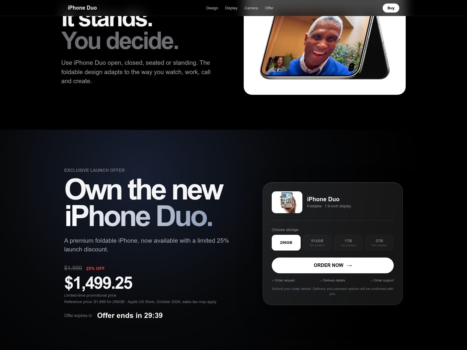 عروض مزيفة تستهدف مشتري هاتف iPhone Duo الجديد